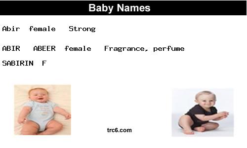 abir---abeer baby names